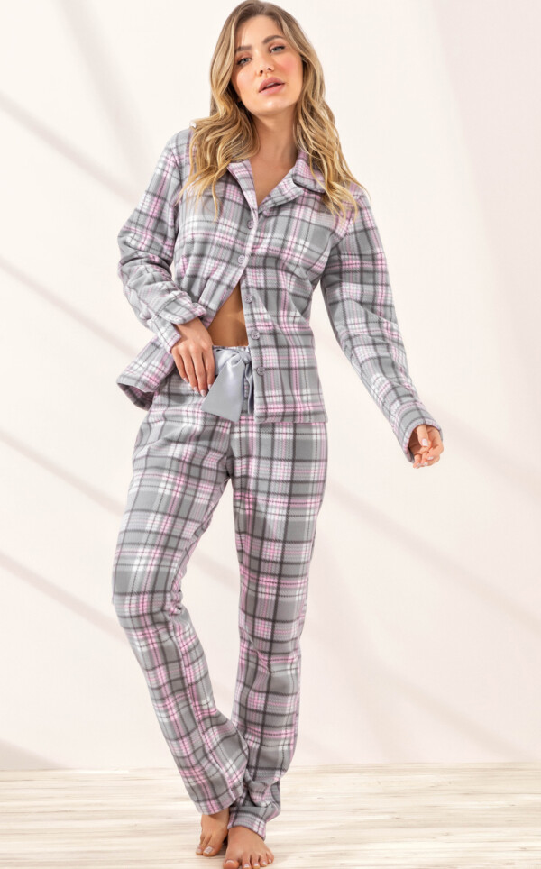 Cardigan Manga Longa com Calça Helena