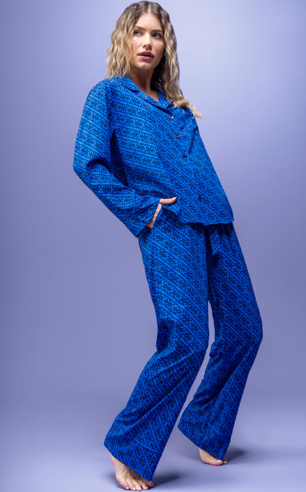 Premium - Pijama Americano Manga Longa com Calça Diana