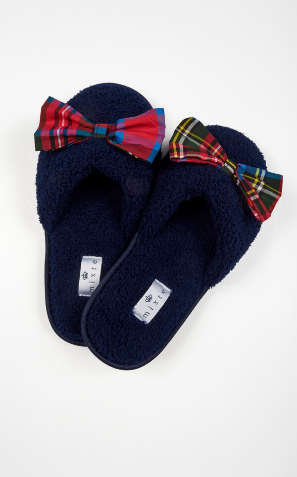 Pantufas Atoalhadas com Laço Martina