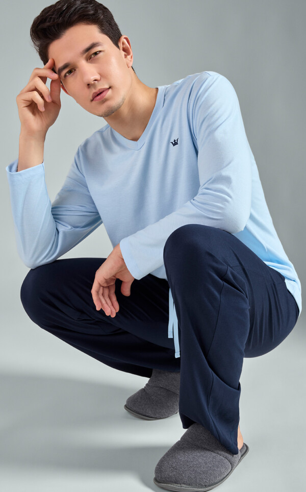 Pijama Camiseta Manga Longa com Calça Feliks