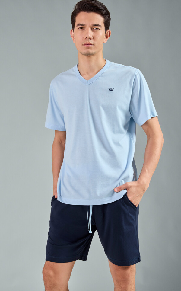 Pijama Camiseta Manga Curta com Bermuda Feliks