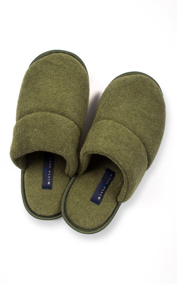 Pantufas Atoalhadas Soft Brush Verde