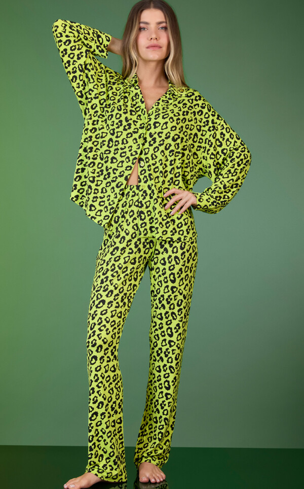 Pijama Americano Manga Longa com Calça Agostina