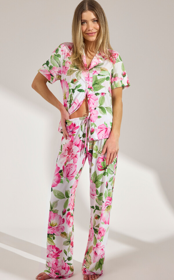 Pijama Americano Manga Curta com Calça Aileen