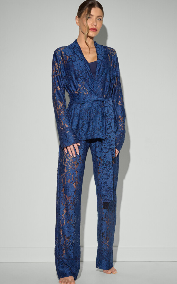 Premium - Pijama Americano Manga Longa com Calça Alaine