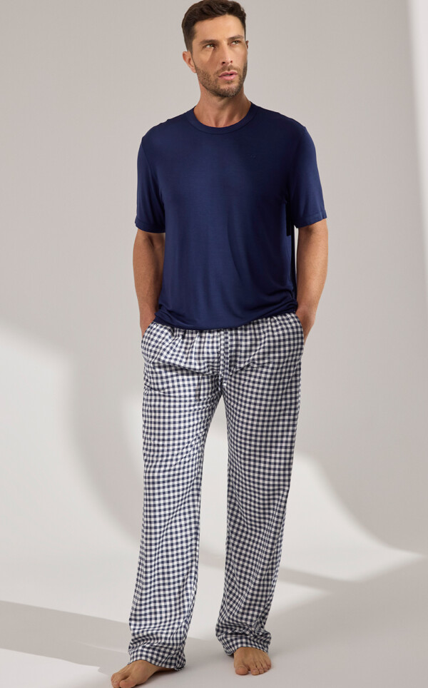 Pijama Camiseta Manga Curta com Calça Oliver